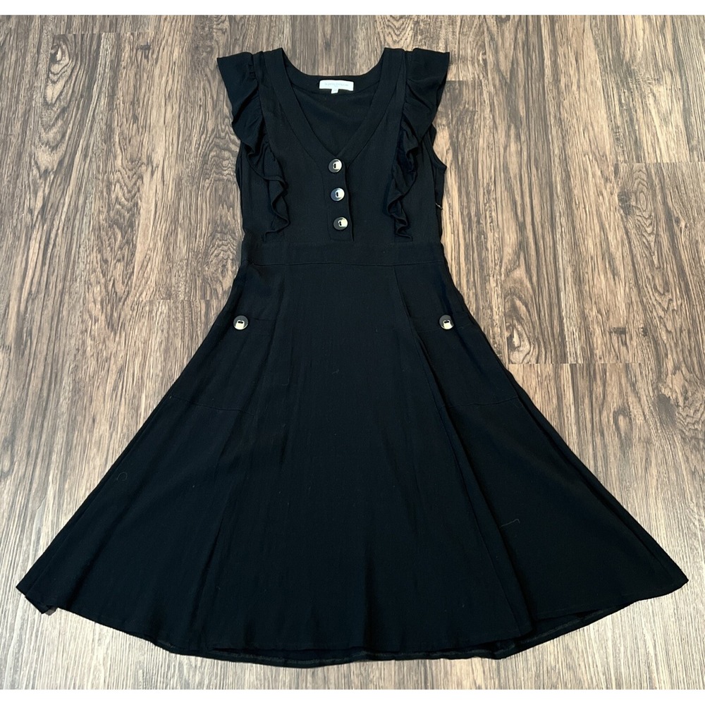 La Petite Francaise Paris  Color Black Sleeveless Midi Dress Size Fr 34